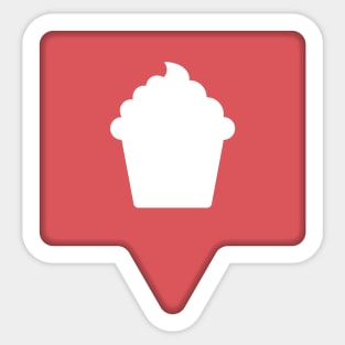 Cupcake Notification Sticker